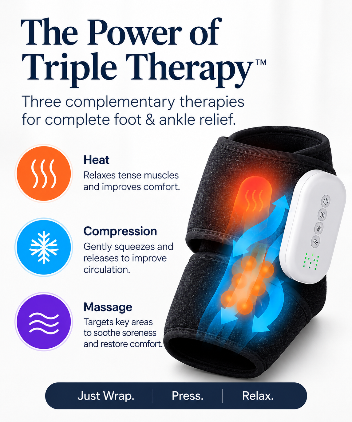 Revivia™ TripleTherapy Foot Massager edm