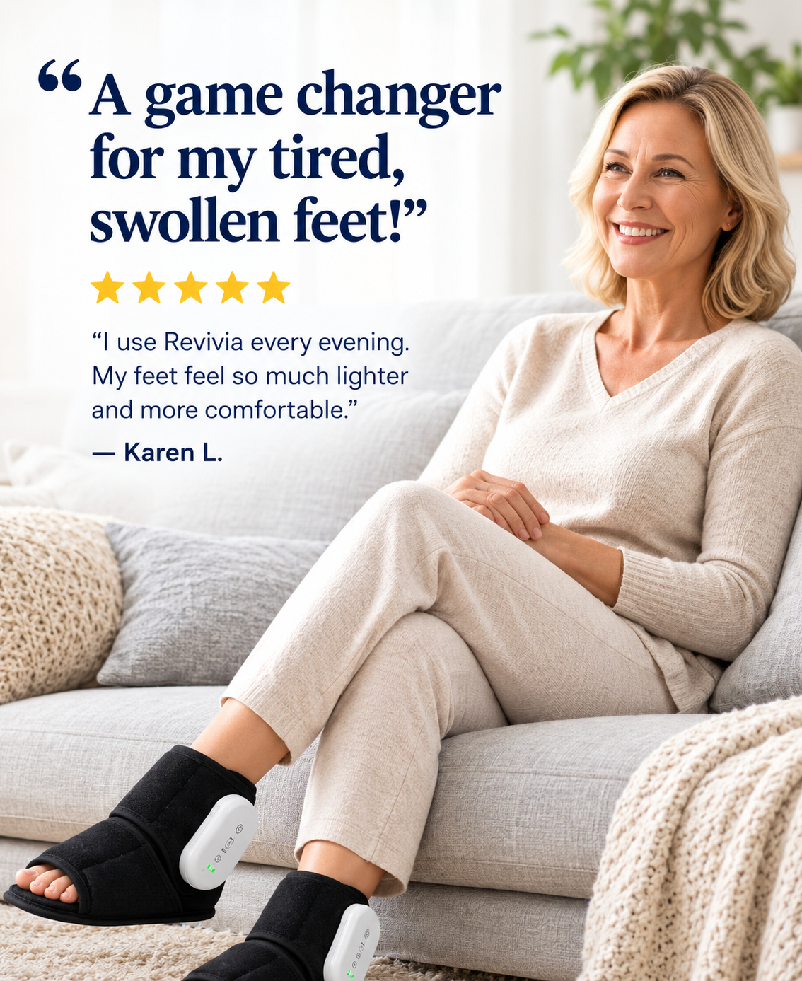Revivia™ TripleTherapy Foot Massager edm